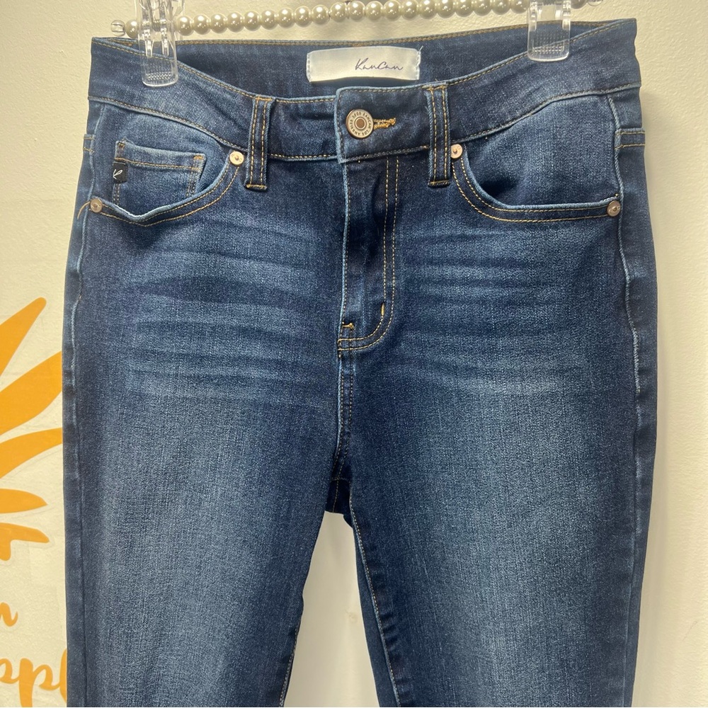 KANCAN Skinny Ankle Zip Distressed Knee Jeans Denim Size 5 / 26 - Picture 10 of 16